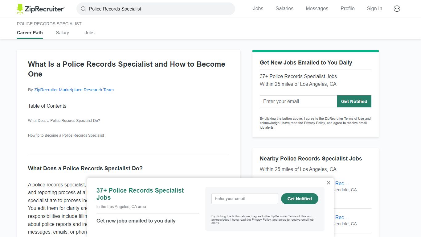 What Is a Police Records Specialist and How to Become One - ZipRecruiter